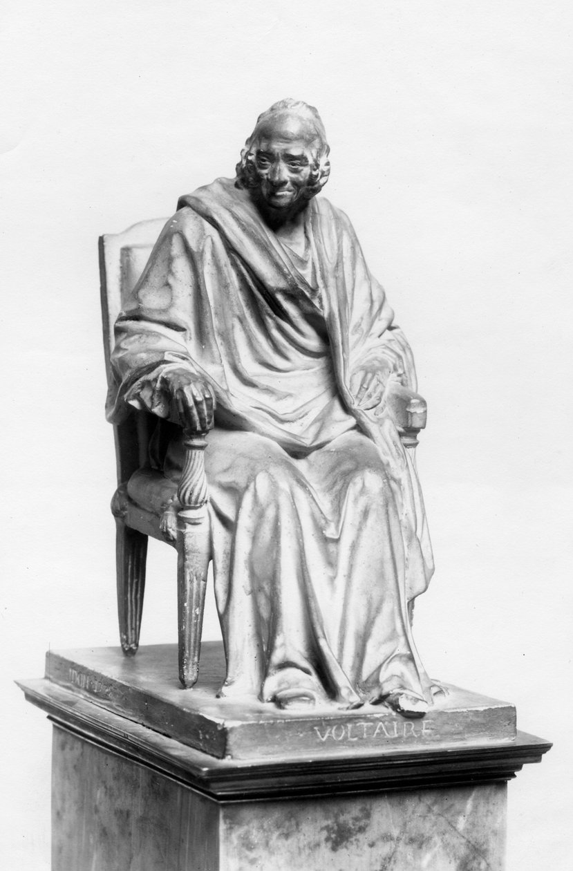 Figura seduta di Voltaire da Jean-Antoine Houdon