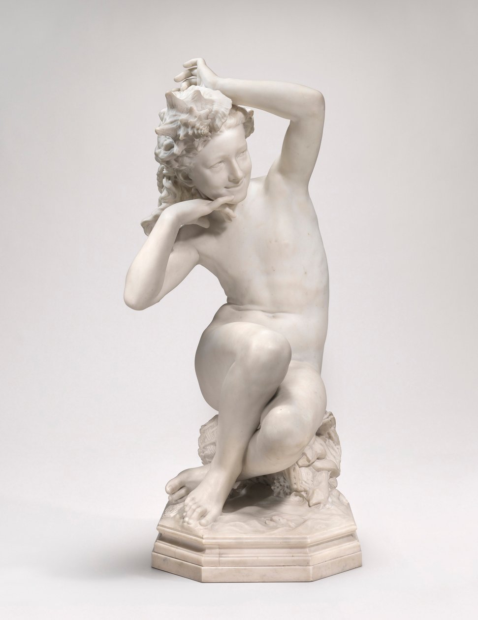 Ragazza con una conchiglia da Jean Baptiste Carpeaux