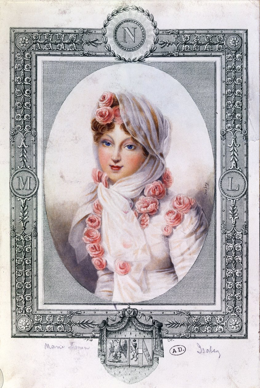 Ritratto di Marie Laczinska (1786-1817) Contessa Walewska da Jean Baptiste Isabey