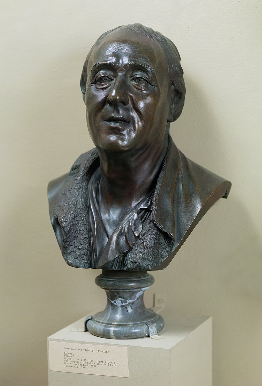 Busto di Denis Diderot (1713-84) 1777 da Jean Baptiste Pigalle