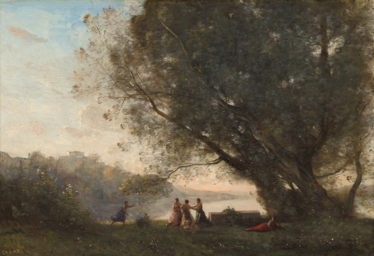 Danza sotto gli Alberi al Bordo del Lago da Jean-Baptiste-Camille Corot