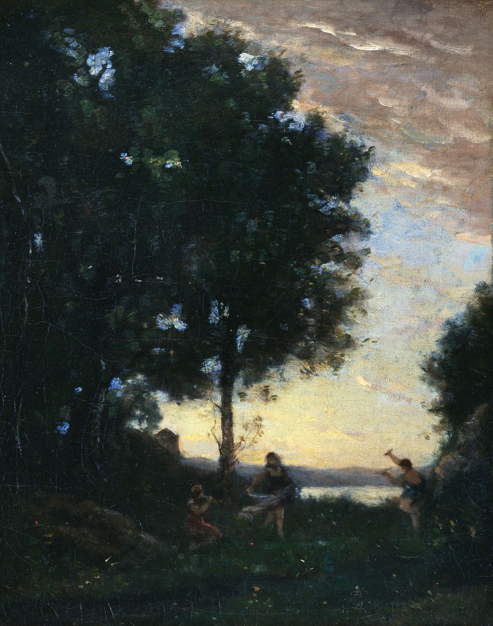 Fauni e ninfe danzanti (Fauns and Nymphs Dancing) da Jean-Baptiste-Camille Corot