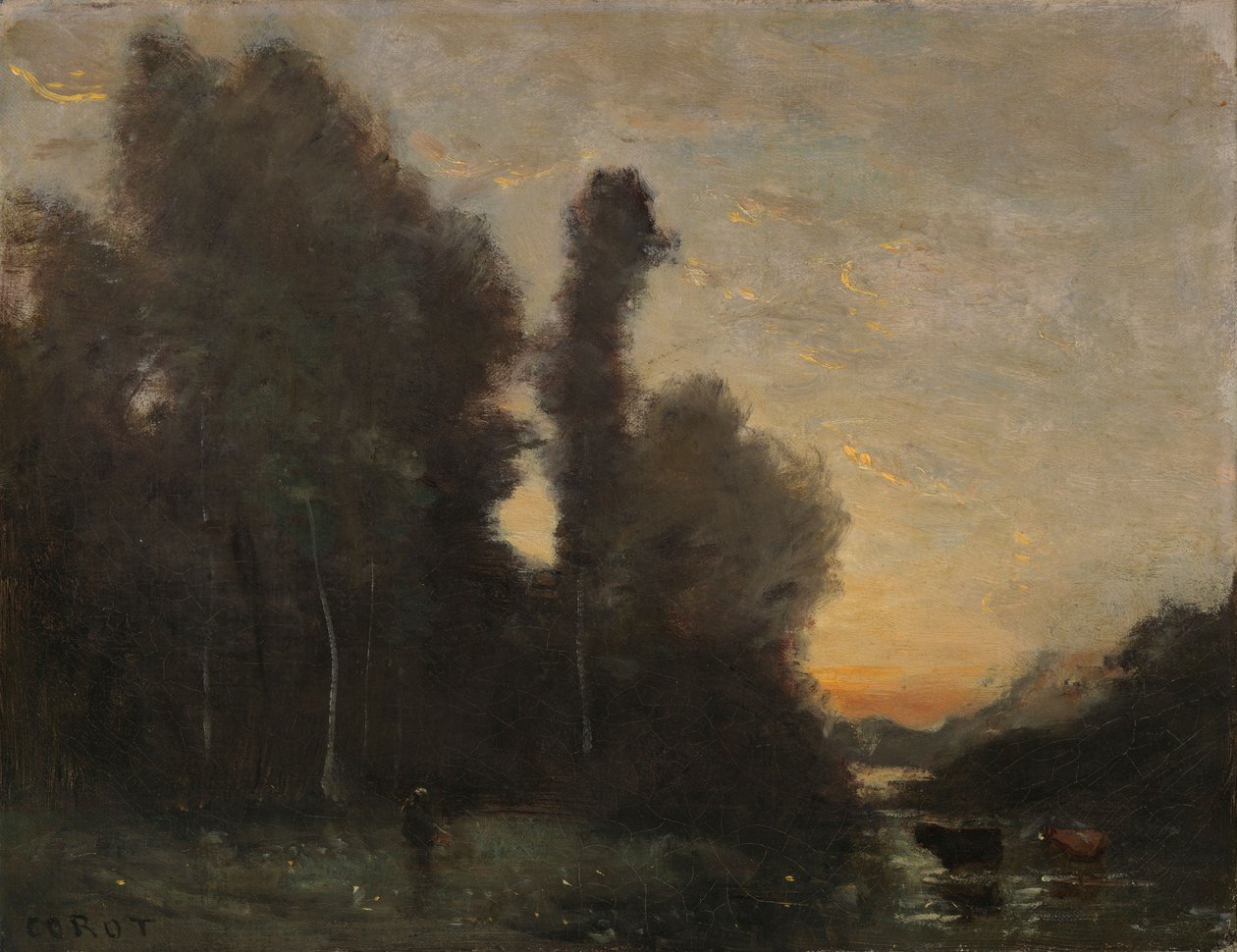Paesaggio, atmosfera serale da Jean-Baptiste-Camille Corot