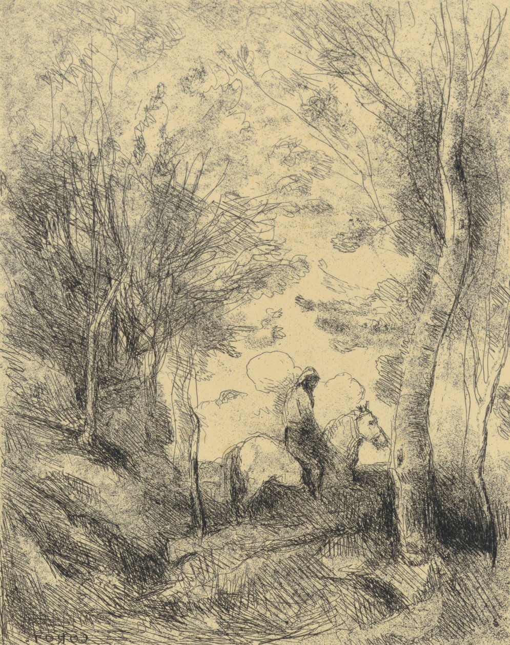 Il Grande Cavaliere nel Bosco da Jean-Baptiste-Camille Corot