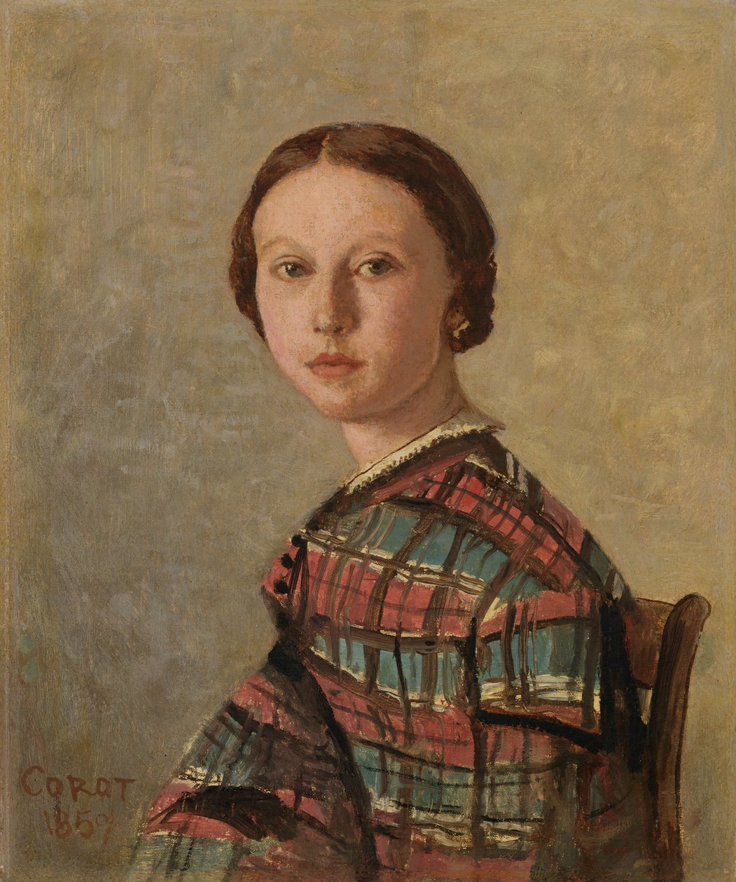 Ritratto di una ragazzina da Jean-Baptiste-Camille Corot
