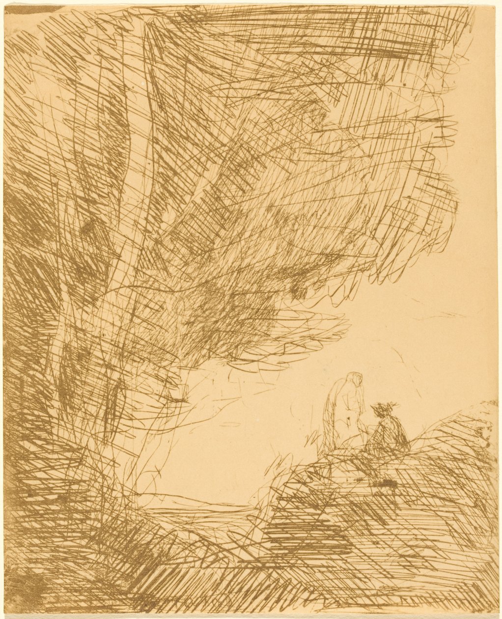 Der Dichter und seine Muse da Jean-Baptiste-Camille Corot