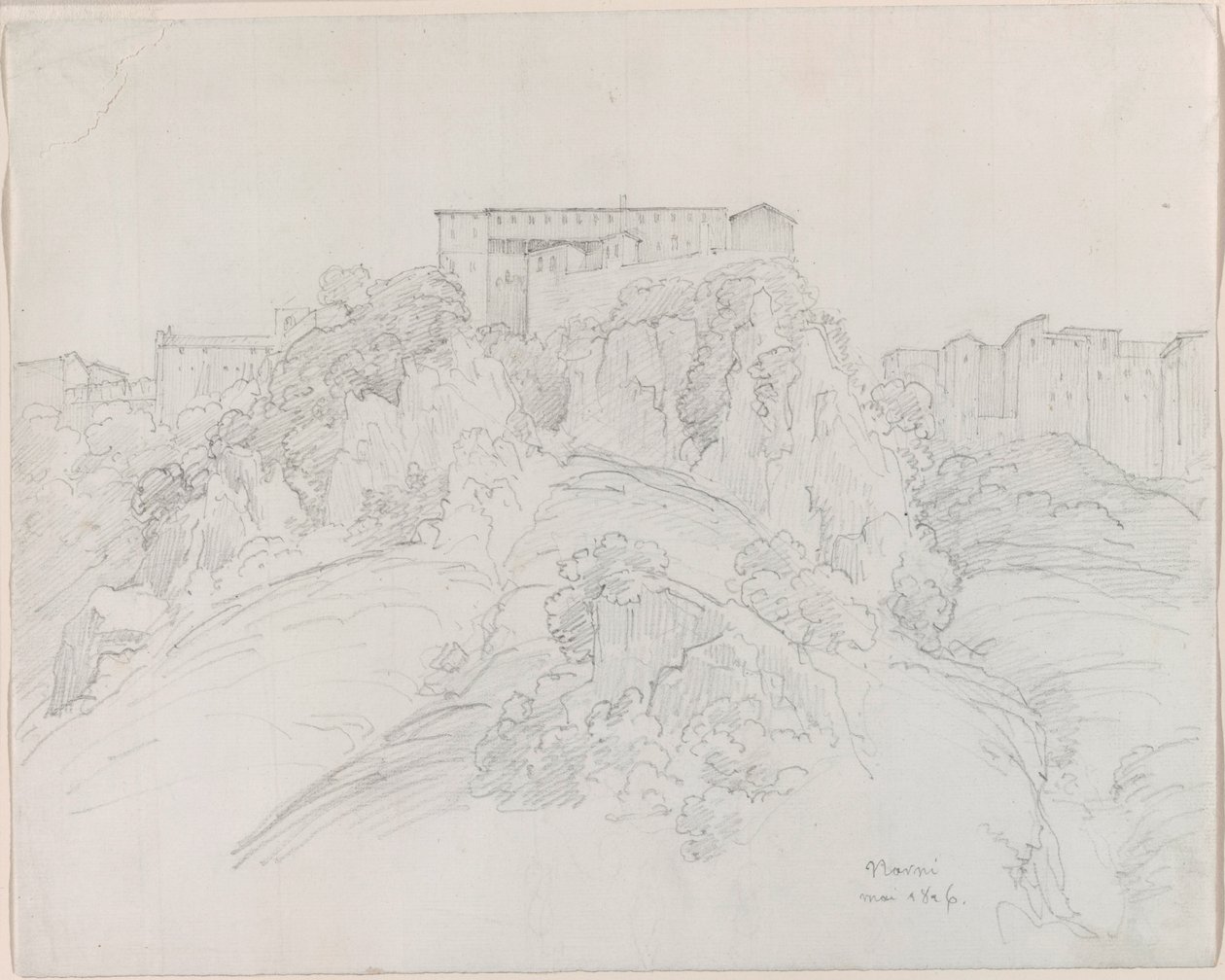 Vista su Narni da Jean-Baptiste-Camille Corot