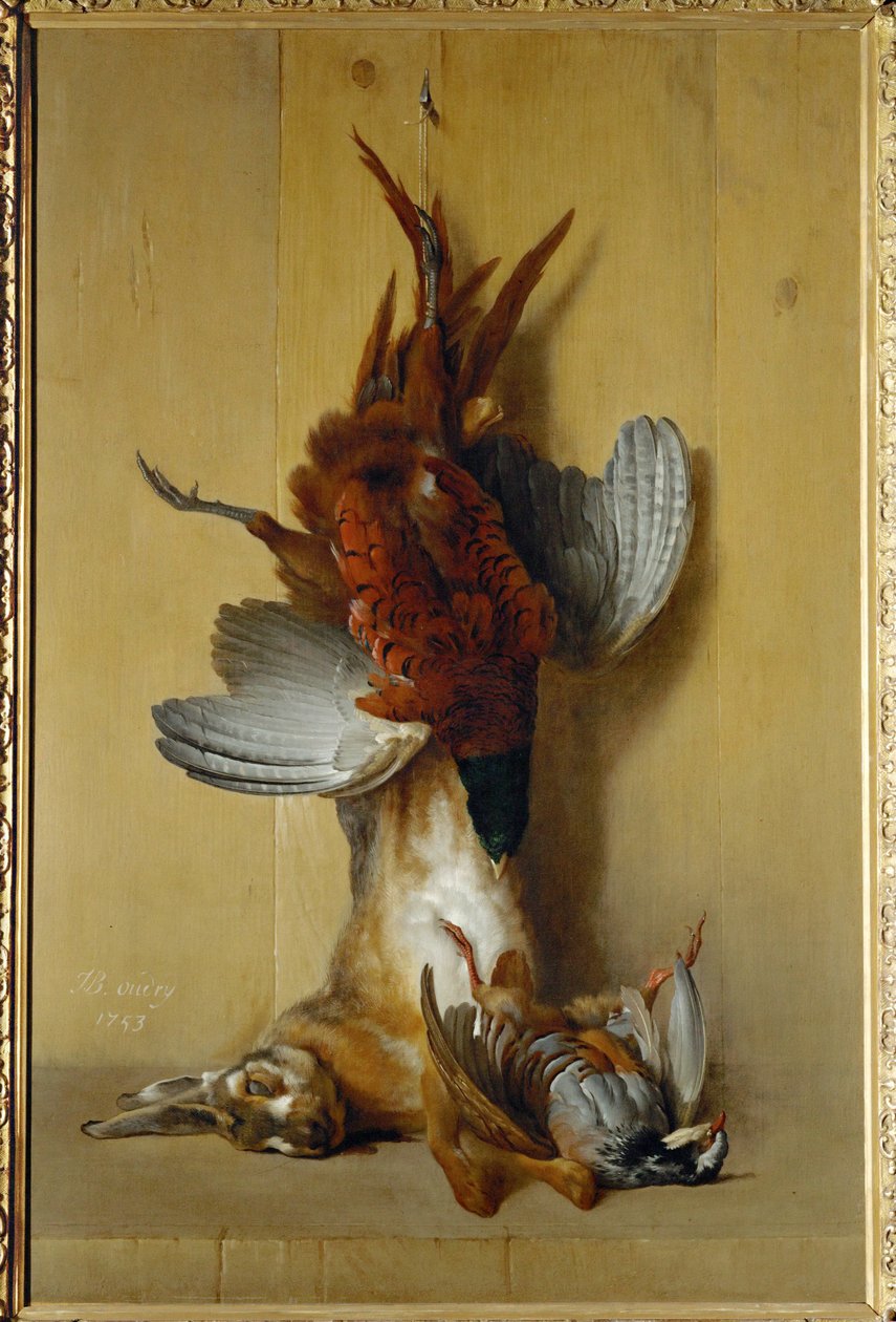 Fagiano, lepre e pernice - Fagiano, lepre e pernice ... da Jean-Baptiste (school of) Oudry
