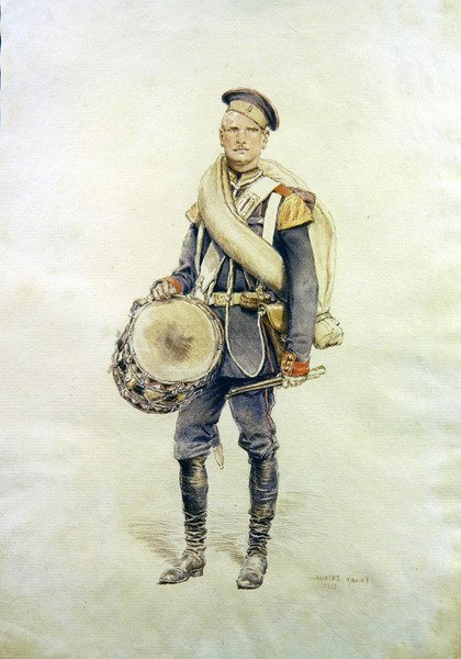 Ritratto di un tamburino da Jean Baptiste Edouard Detaille