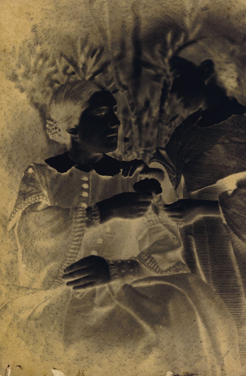 Ritratto di donna e bambino, 1855 (foto) da Jean-Baptiste Frenet