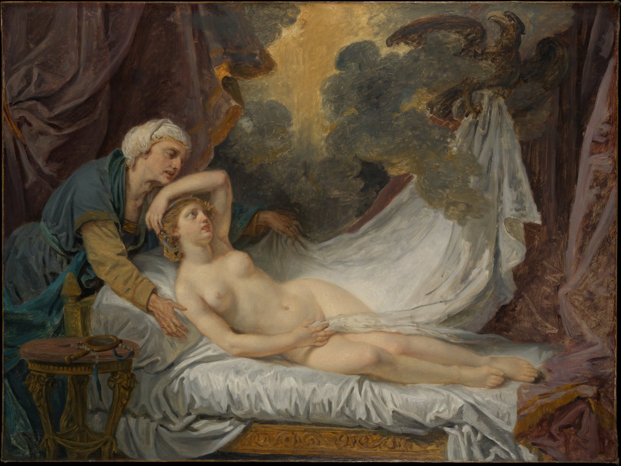 Egina visitata da Giove da Jean-Baptiste Greuze
