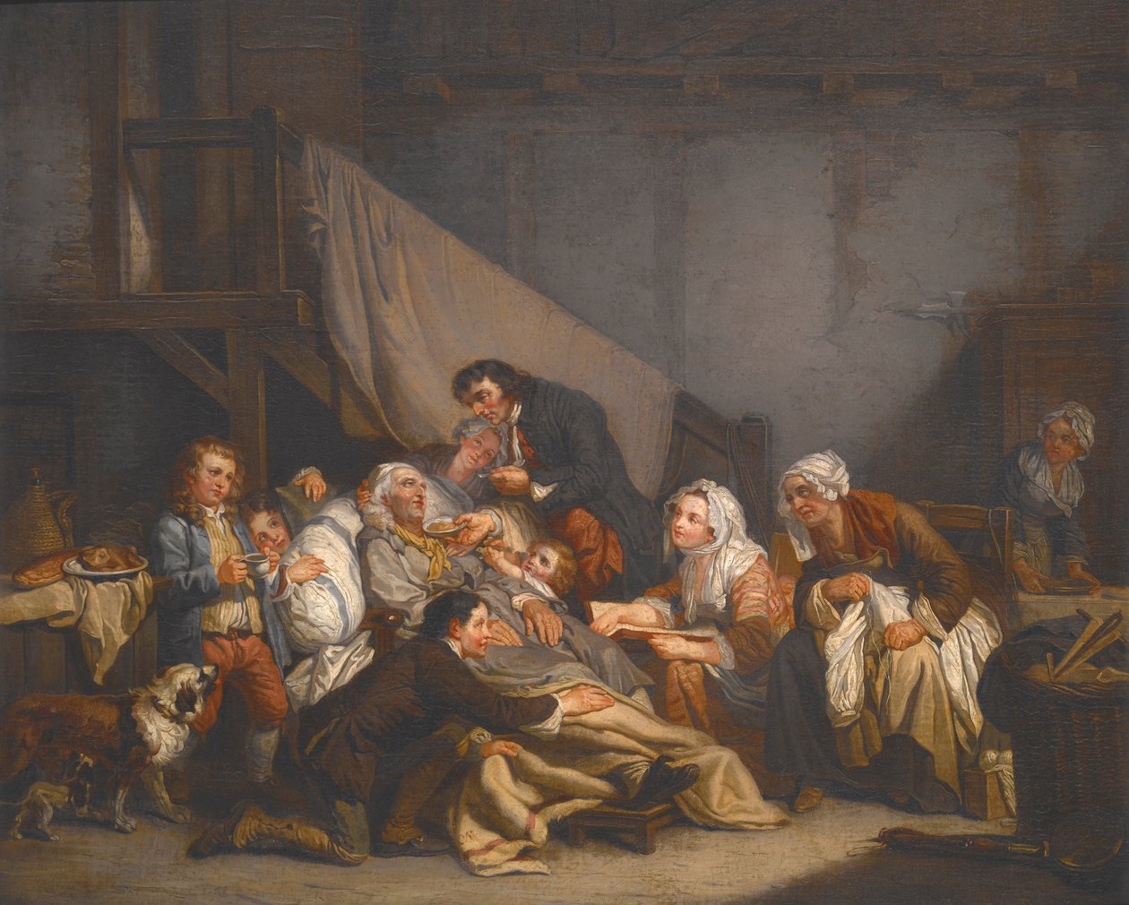 Morte di un vecchio da Jean-Baptiste Greuze
