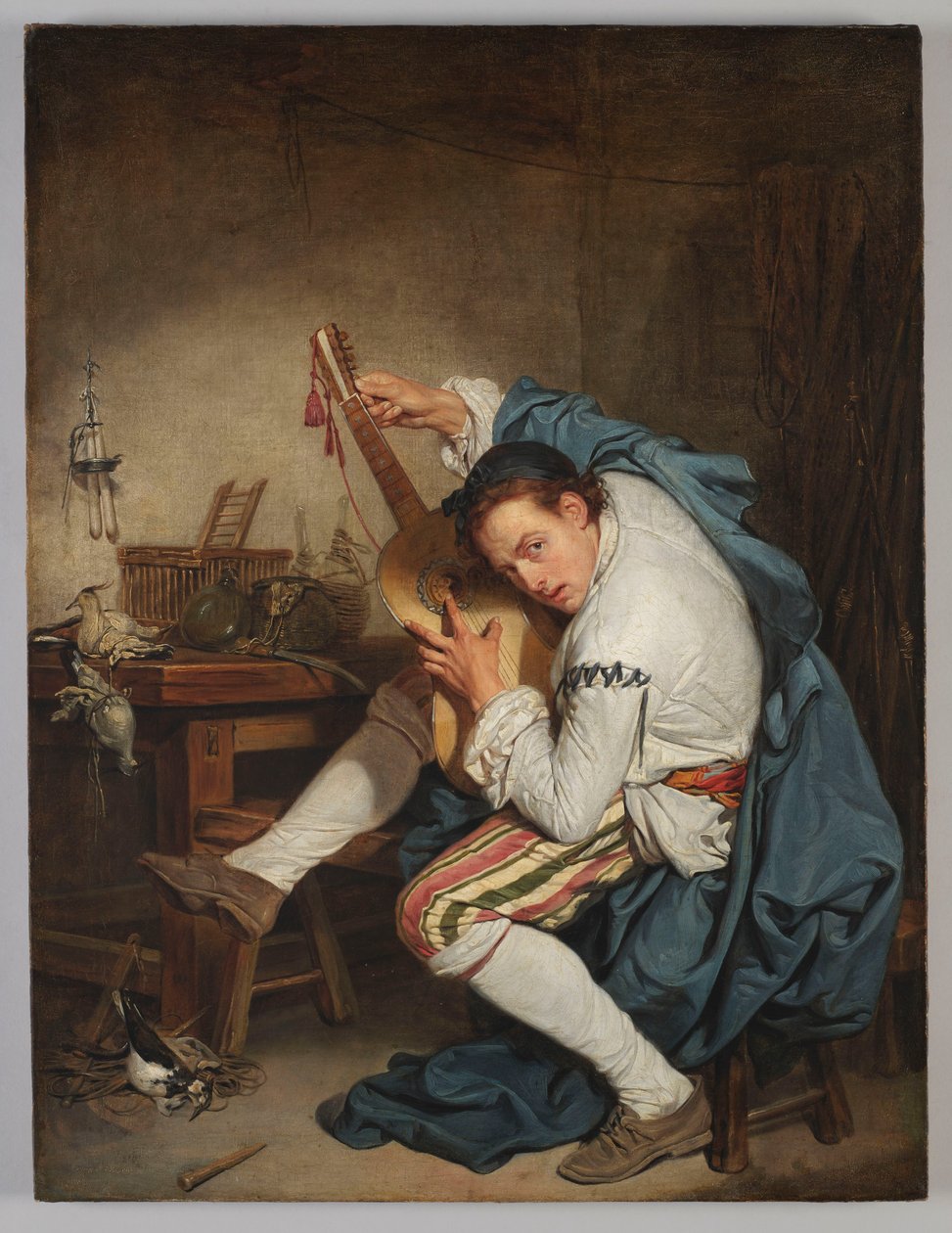 Il chitarrista da Jean-Baptiste Greuze