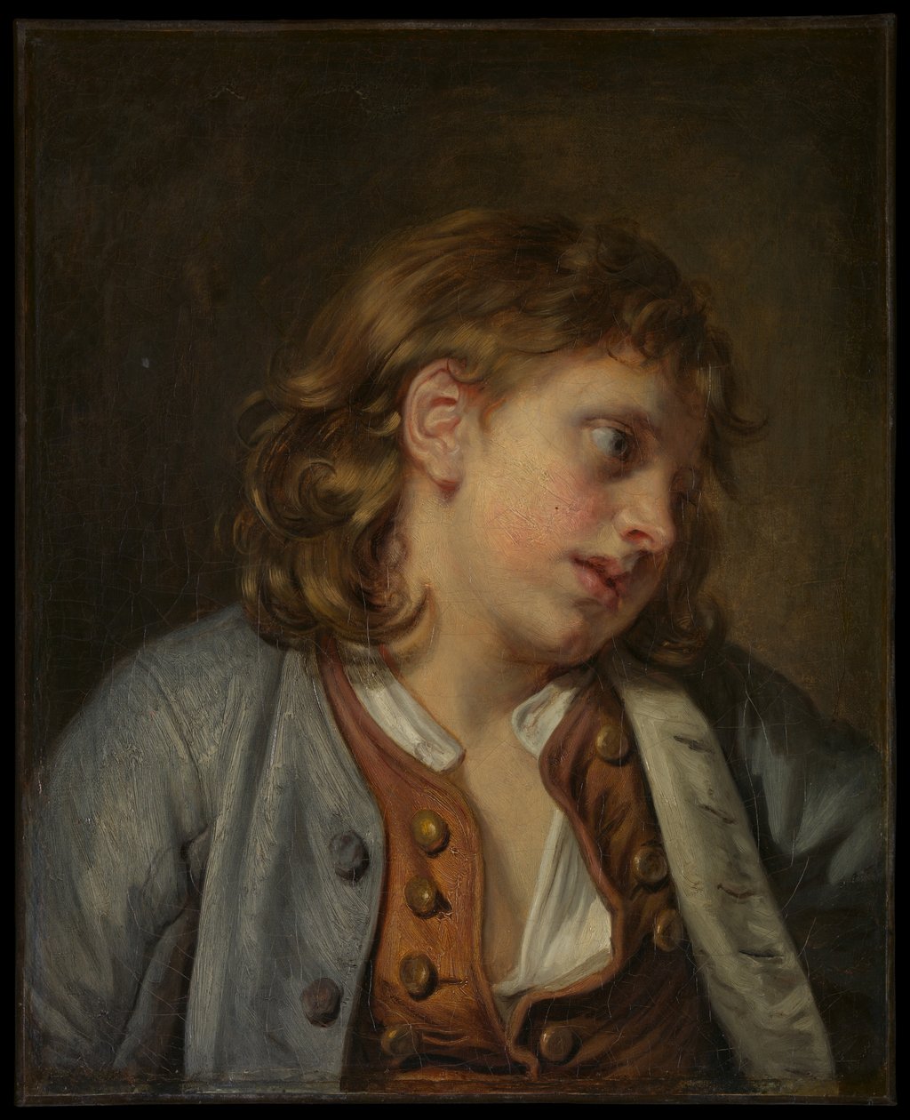 Testa di un giovane ragazzo da Jean-Baptiste Greuze