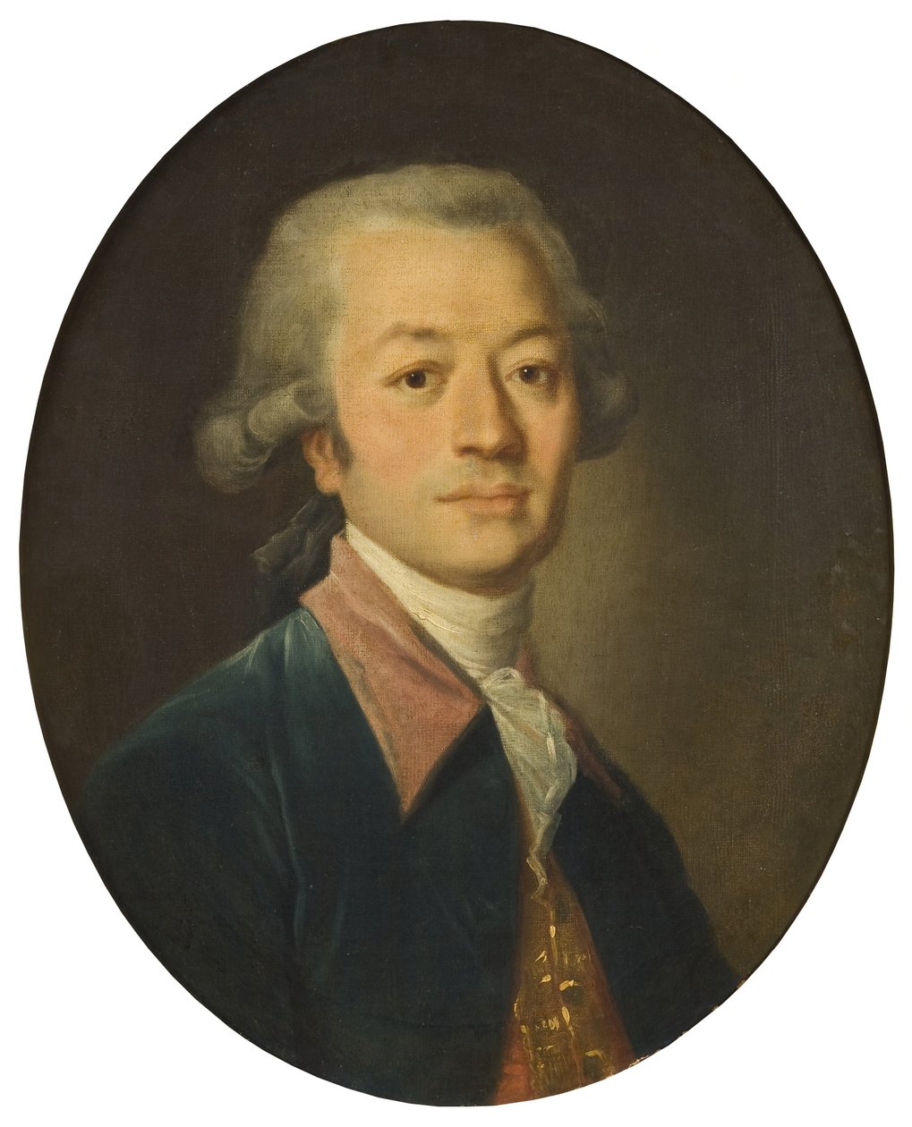 Ritratto di un uomo in blu da Jean-Baptiste Greuze