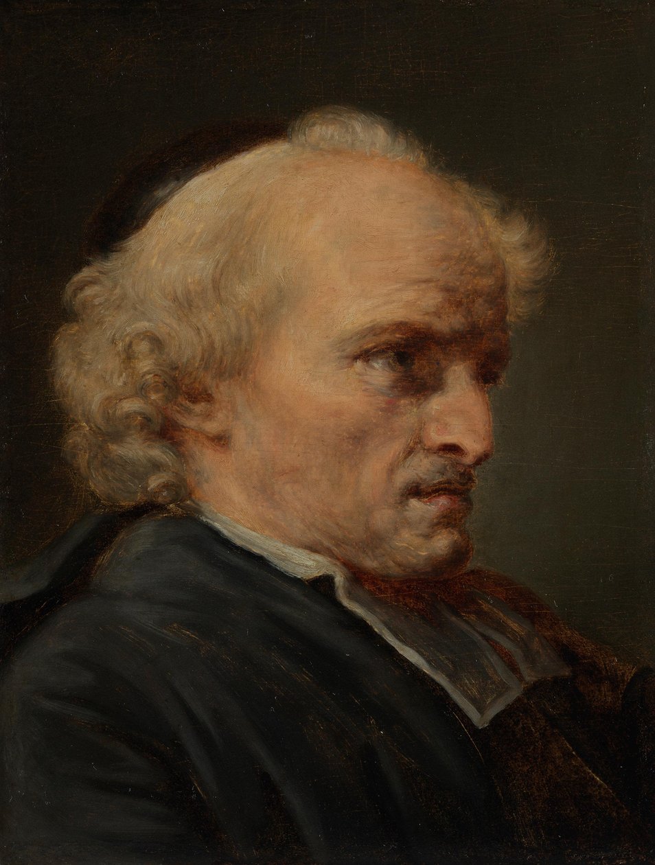 Studio per la testa di un ecclesiastico da Jean-Baptiste Greuze