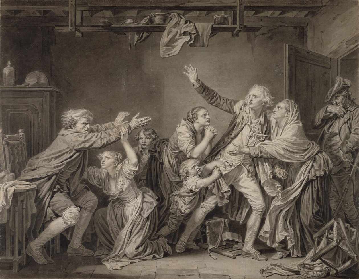 La maledizione del padre: Il figlio ingrato da Jean-Baptiste Greuze