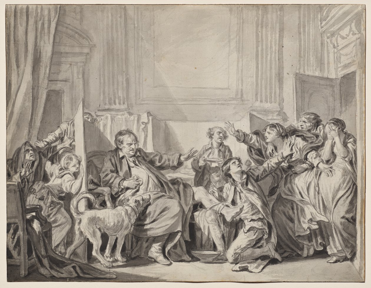 La Figlia Colpevole e Pentita da Jean-Baptiste Greuze