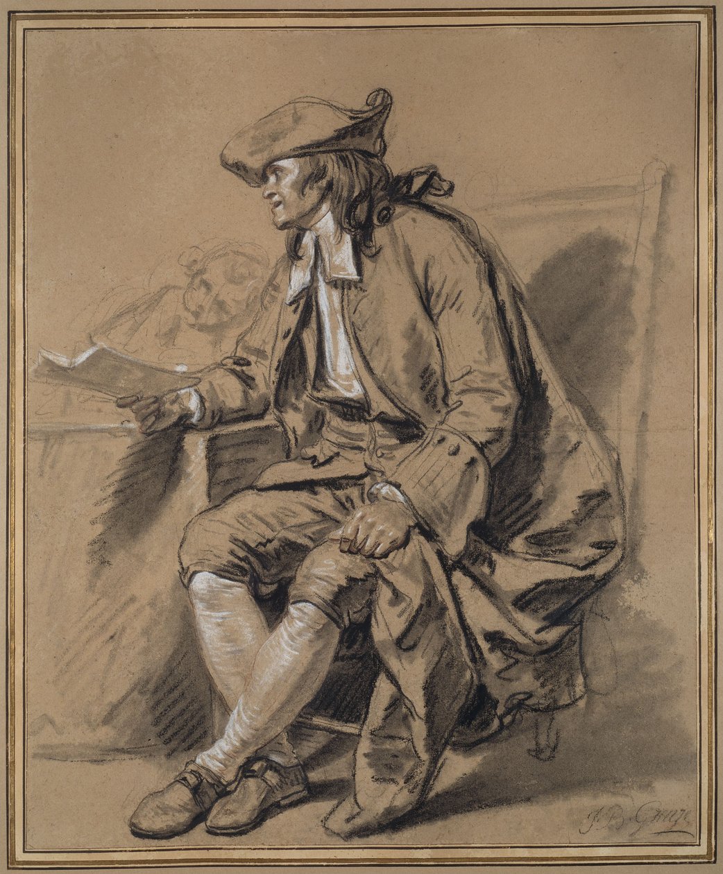 Il notaio: Uno studio per "Il contratto di matrimonio da Jean-Baptiste Greuze
