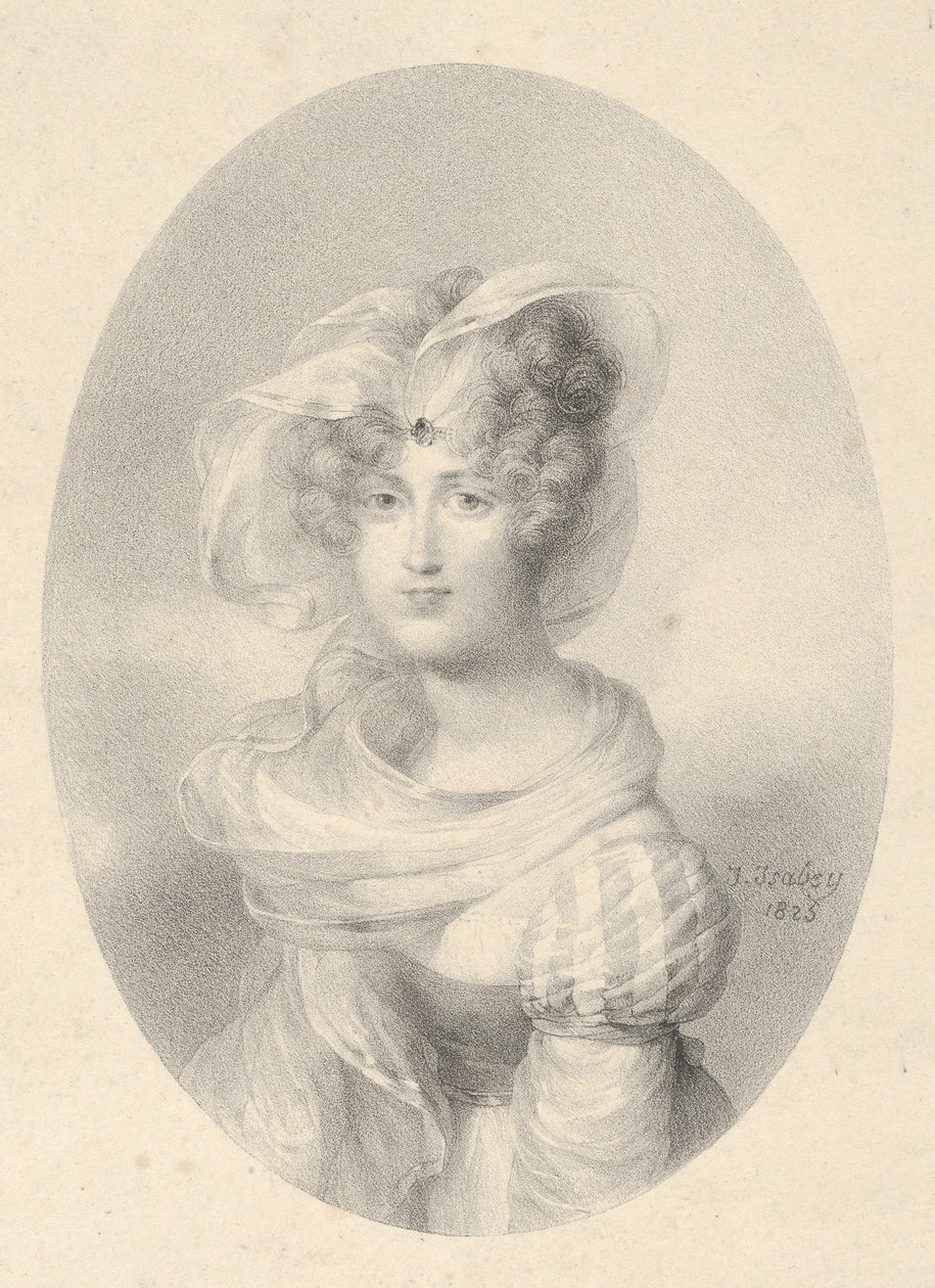 Ritratto della signora Ditte-Harmite da Jean-Baptiste Isabey