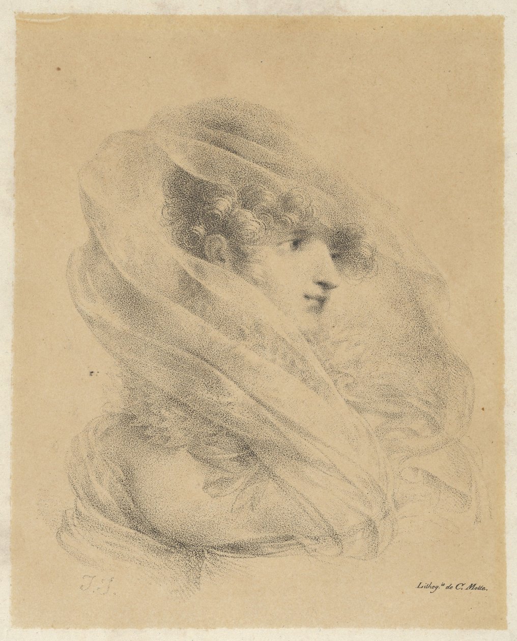 Ritratto di Mademoiselle Ledieu da Jean-Baptiste Isabey