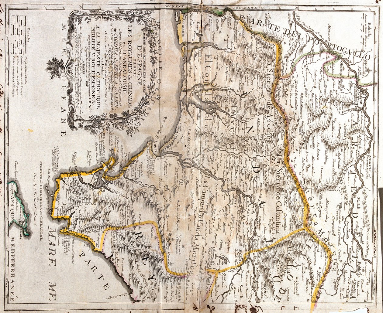 Andalusia, Castiglia-La Mancia, Spagna da Jean-Baptiste Nolin