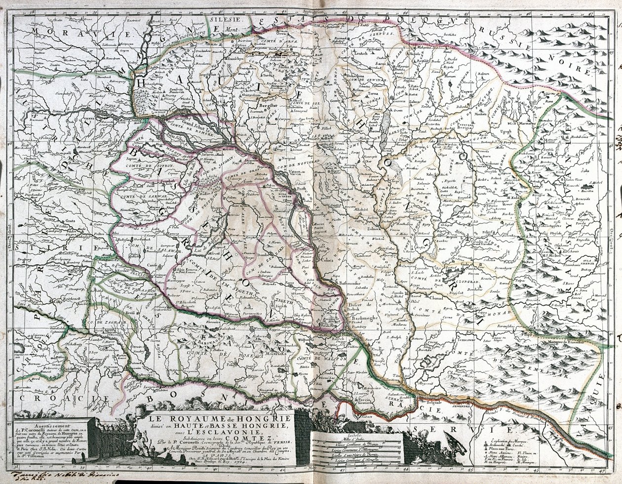 Austria (Stato: Bassa Austria, Vienna, Stiria, Burgenland), Slovacchia, Ungheria, Serbia settentrionale, Croazia (Contee: Vukovar-Sirmia, Osijek-Baranja, Brod-Posavina, Poega-Slavonia, Virovitica-Podravina, Bjelovar-Bilogora, Koprivnica-Krievci, Meimurje,  da Jean-Baptiste Nolin