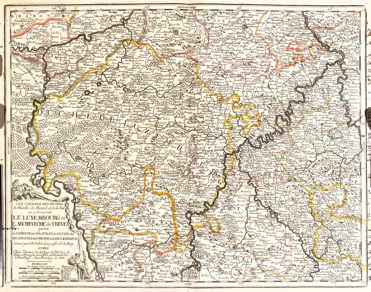 Belgio (Regione Vallona), Germania (Stato: Renania-Palatinato), Lussemburgo, Francia (Regione: Lorena, Champagne-Ardenne) da Jean Baptiste Nolin
