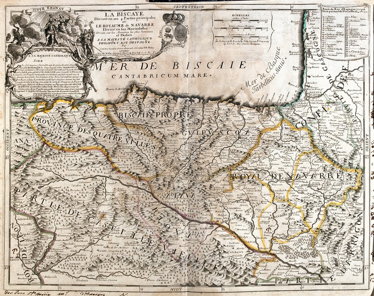 Cantabria, Paesi Baschi, Navarra, La Rioja, Castiglia e León, Spagna da Jean Baptiste Nolin