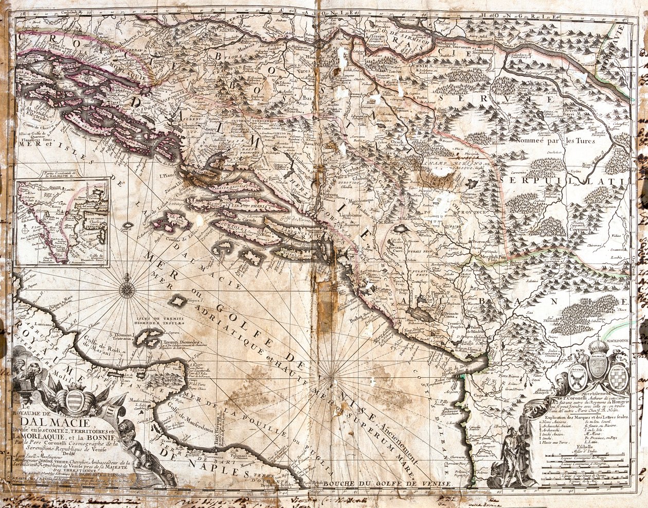 Croazia, Bosnia-Erzegovina, Serbia, Albania settentrionale, Montenegro da Jean Baptiste Nolin