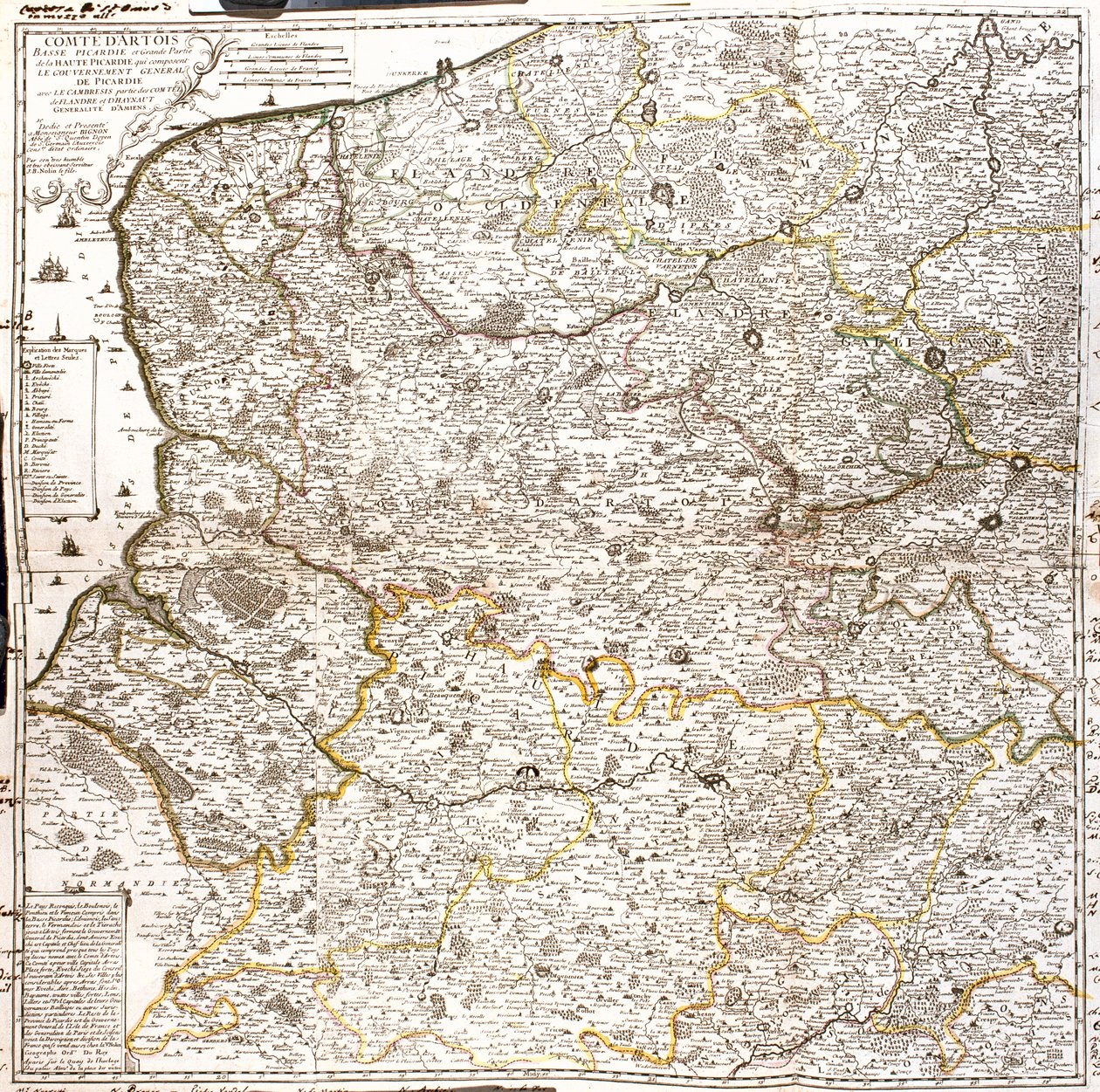 Francia (Regione: Nord-Pas-de-Calais, Alta Normandia, Piccardia) Belgio (Regione: Fiandre) da Jean Baptiste Nolin
