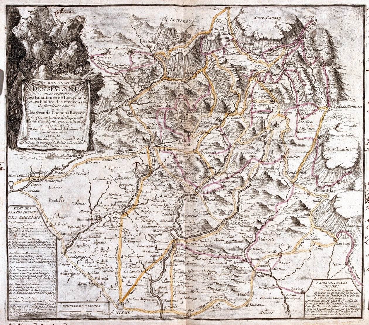 Linguadoca-Rossiglione, Rodano-Alpi, Francia da Jean Baptiste Nolin
