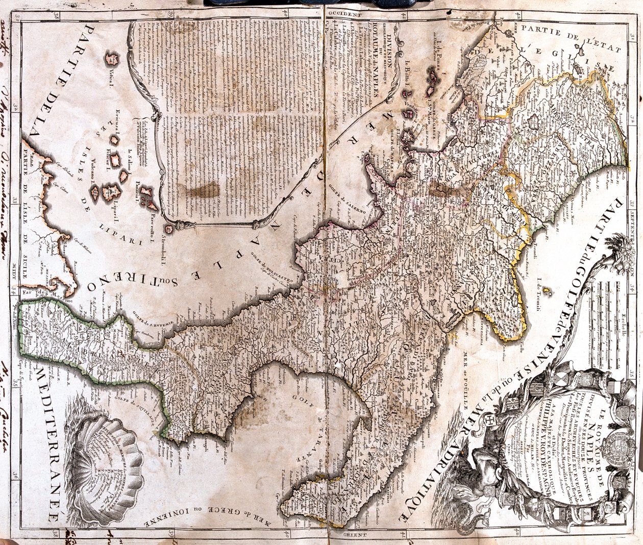 Lazio, Abruzzo, Molise, Apulia, Basilicata, Calabria, Campania, Italy da Jean-Baptiste Nolin