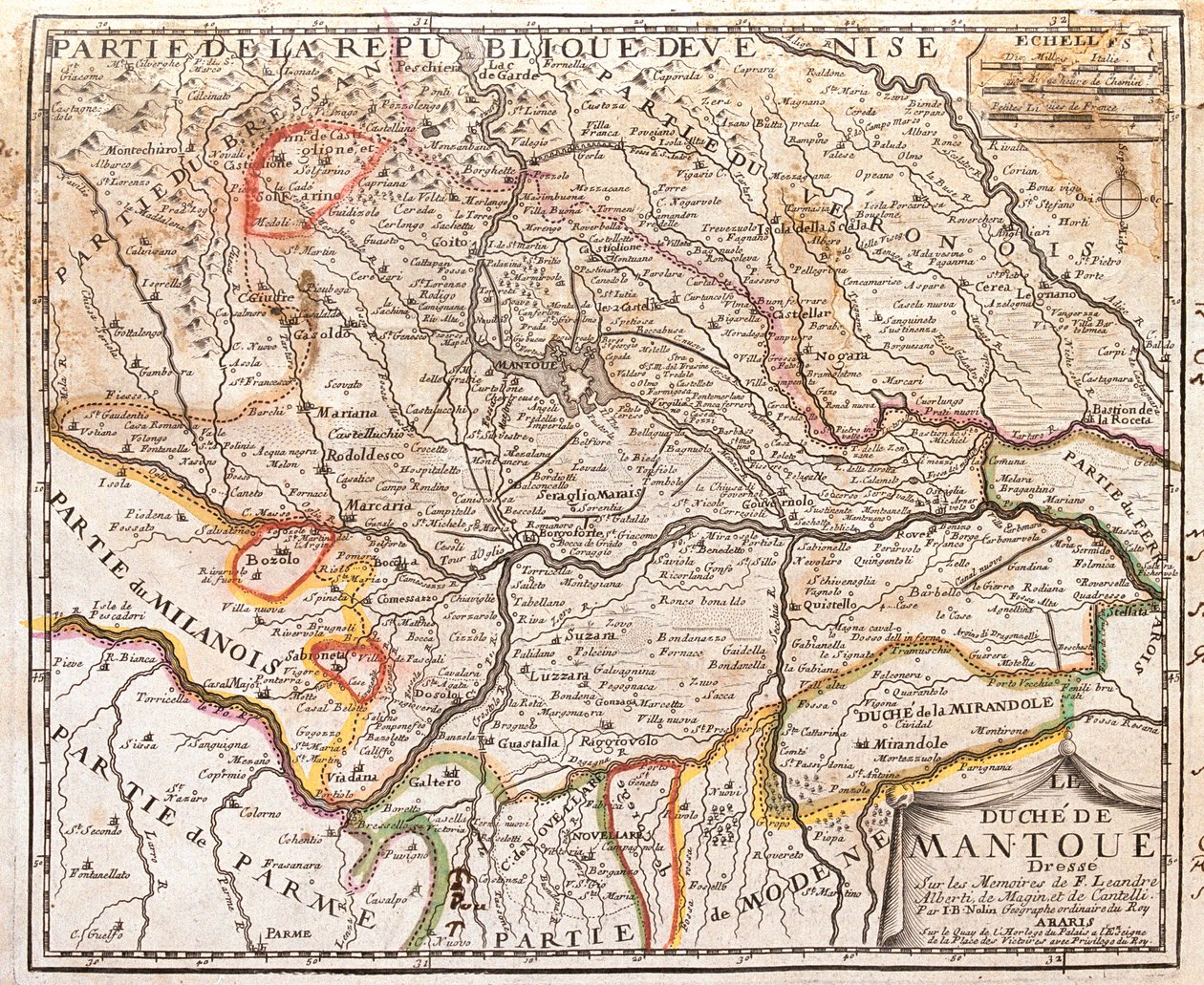 Lombardia, Veneto, Emilia-Romagna, Italia da Jean Baptiste Nolin