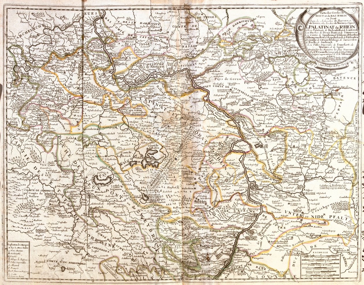 Renania-Palatinato, Assia, Baviera, Baden-Württemberg, Germania da Jean Baptiste Nolin