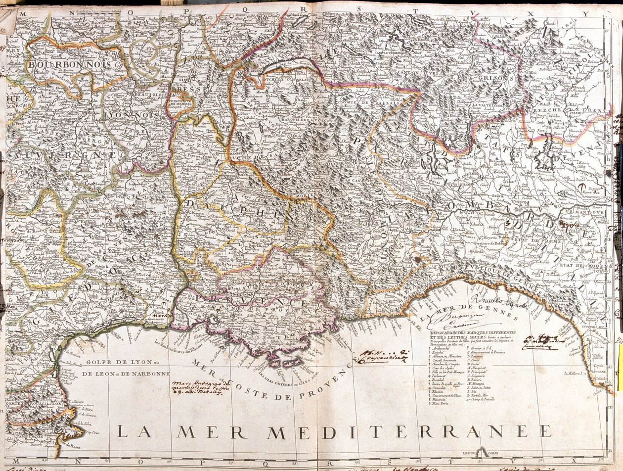 Spagna (Comunità autonoma: Catalogna), Francia (Regione: Borgogna, Franca Contea, Alvernia, Midi-Pirenei orientale, Linguadoca-Rossiglione, Rodano-Alpi, Provenza-Alpi-Costa Azzurra), Svizzera (Cantone: Neuchâtel, Berna, Lucerna, Zugo, Svitto, Glarona, St.  da Jean-Baptiste Nolin
