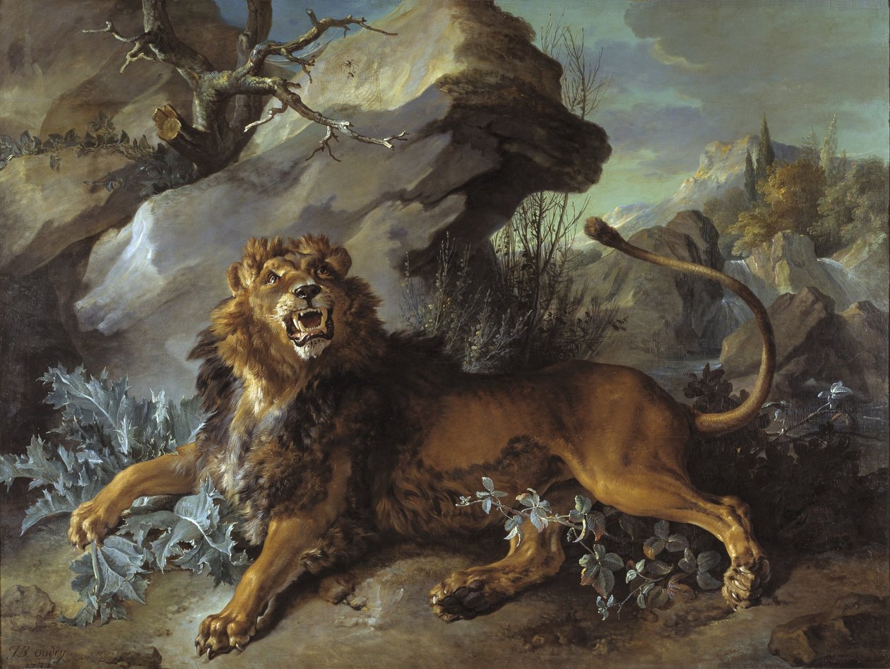 Il leone e la mosca da Jean-Baptiste Oudry