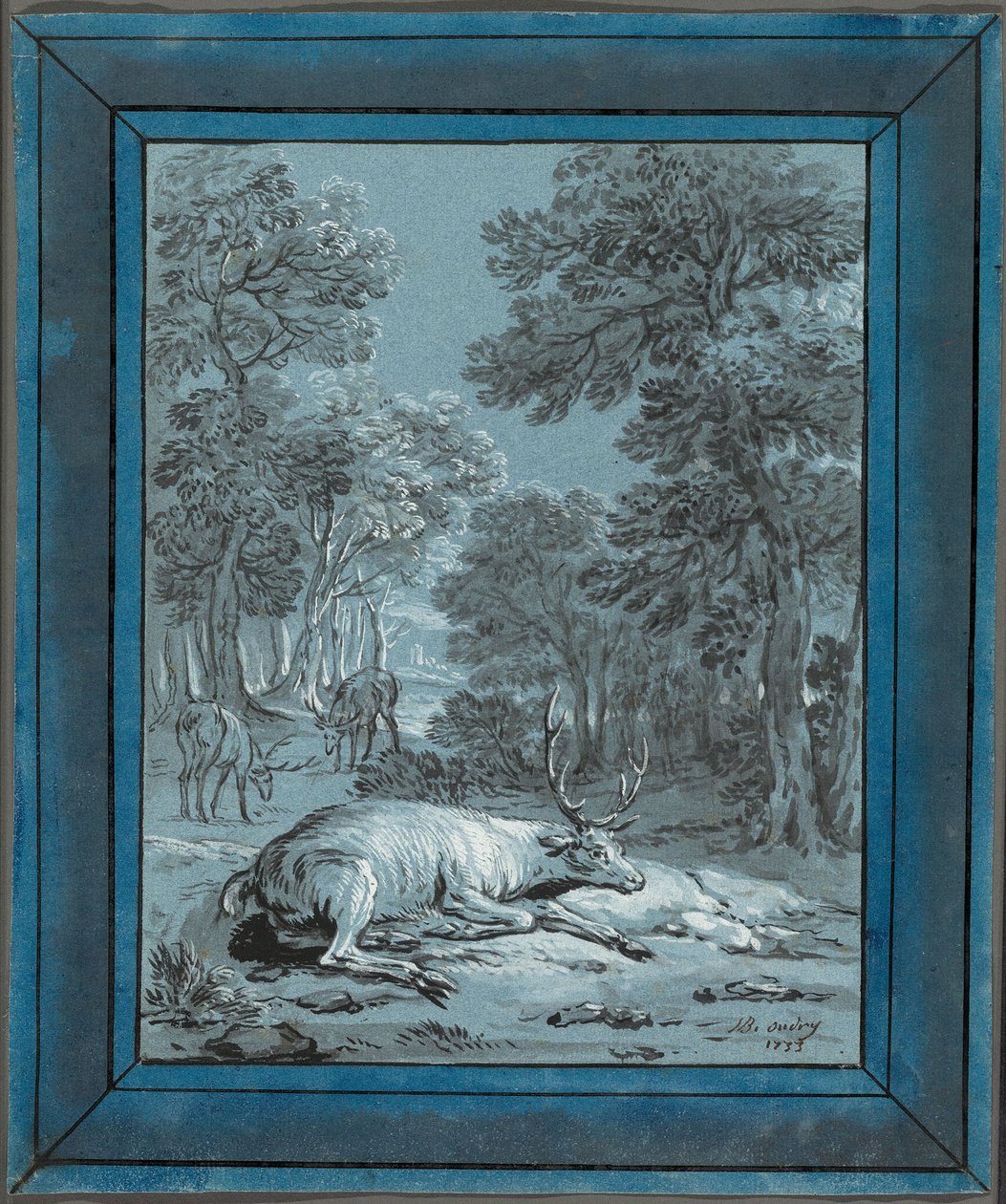 Il cervo malato da Jean-Baptiste Oudry