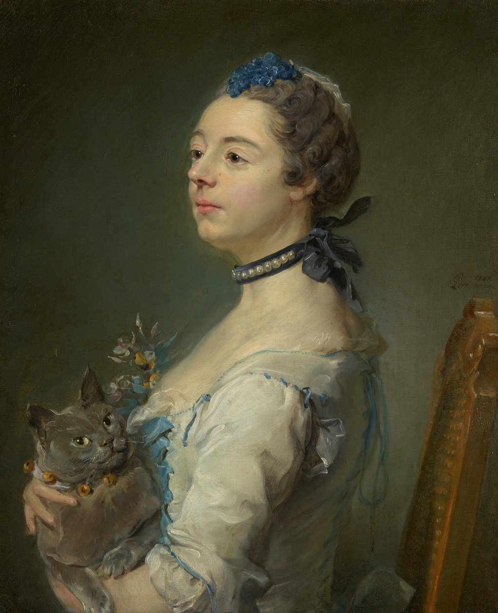 Magdaleine Pinceloup de la Grange, nata de Parseval da Jean-Baptiste Perronneau