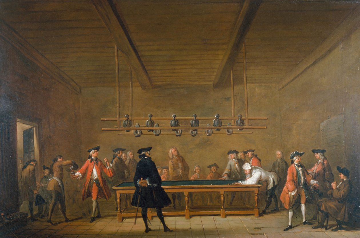 Il Gioco del Biliardo, ca. 1720 da Jean Baptiste Simeon Chardin