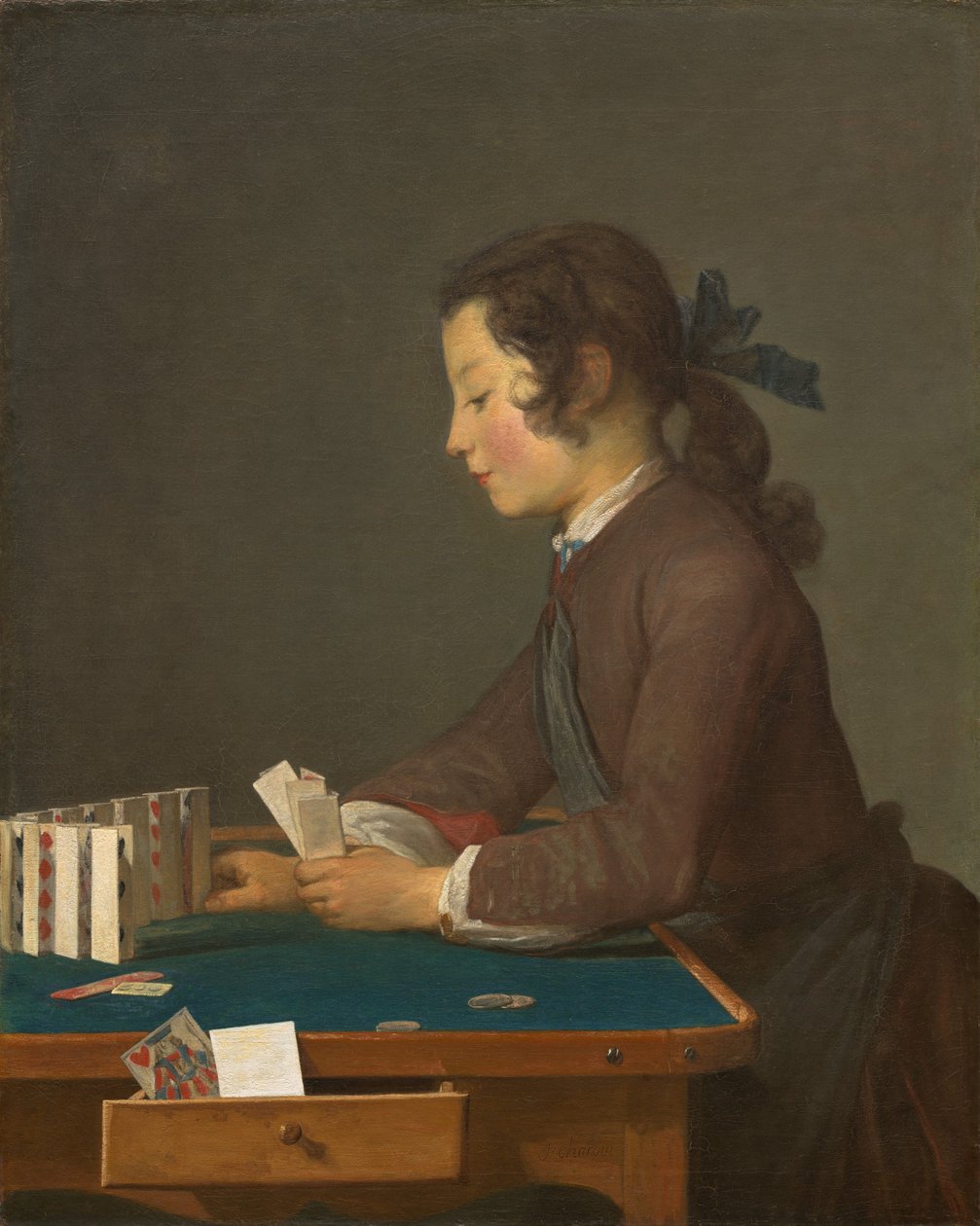 Il castello di carte da Jean Baptiste Simeon Chardin