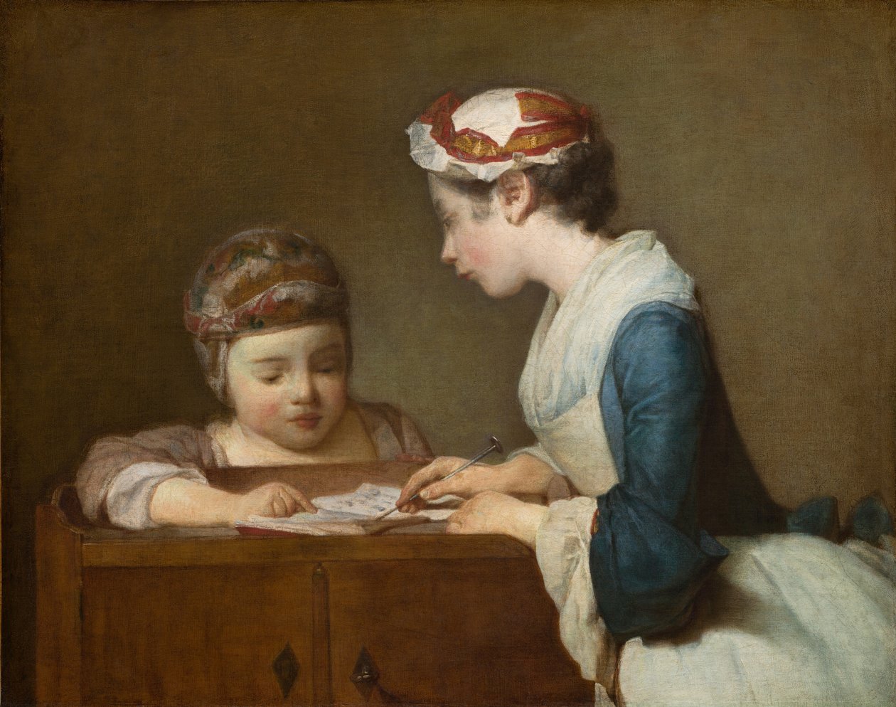 La piccola maestra da Jean Baptiste Simeon Chardin