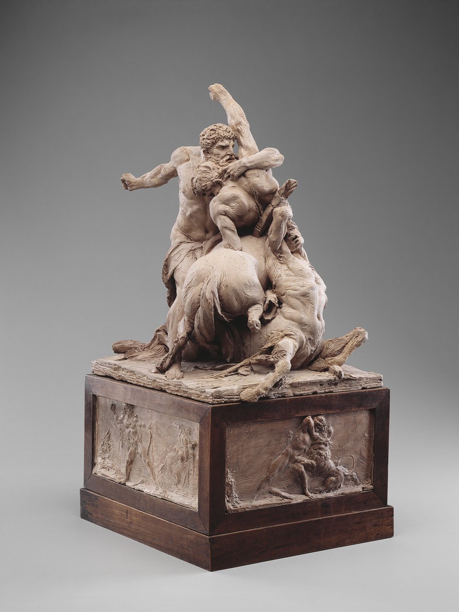 Ercole che combatte due centauri, c.1785 da Jean Baptiste Stouf