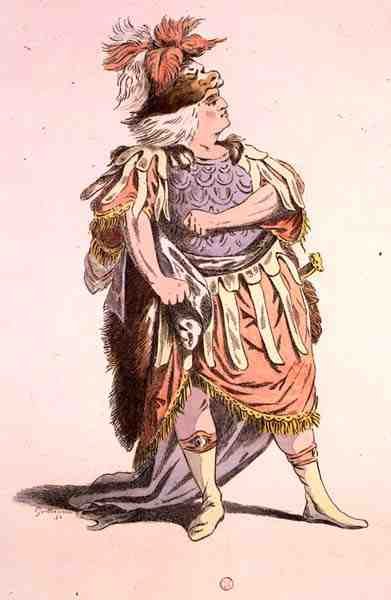 Monsieur Sarazin come Teseo, in Fedra, di Jean Racine, facsimile di A. Guillaumot Fils da Jean Francois (after) Janinet