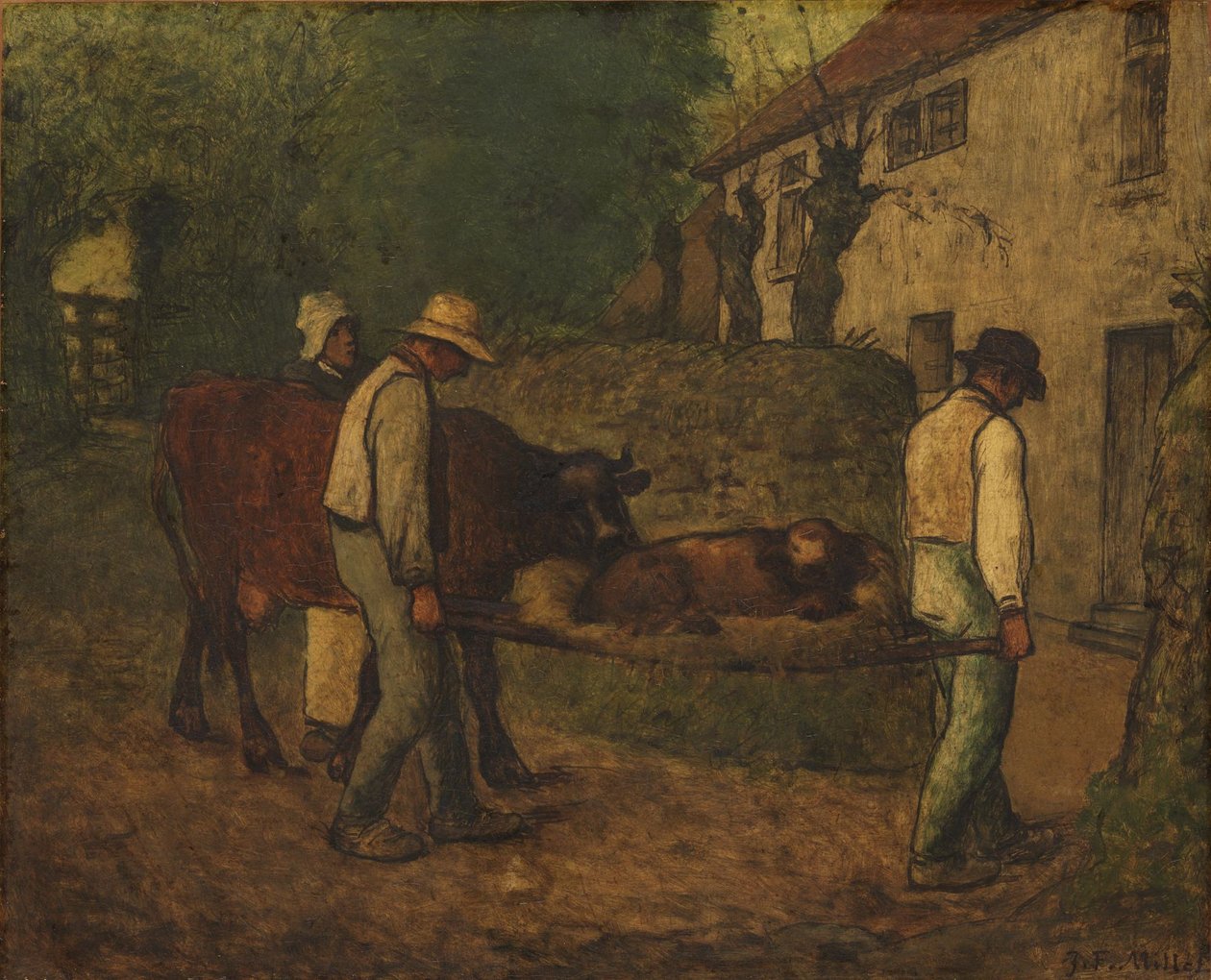 Riportare a casa il vitello nato nei campi da Jean-Francois Millet