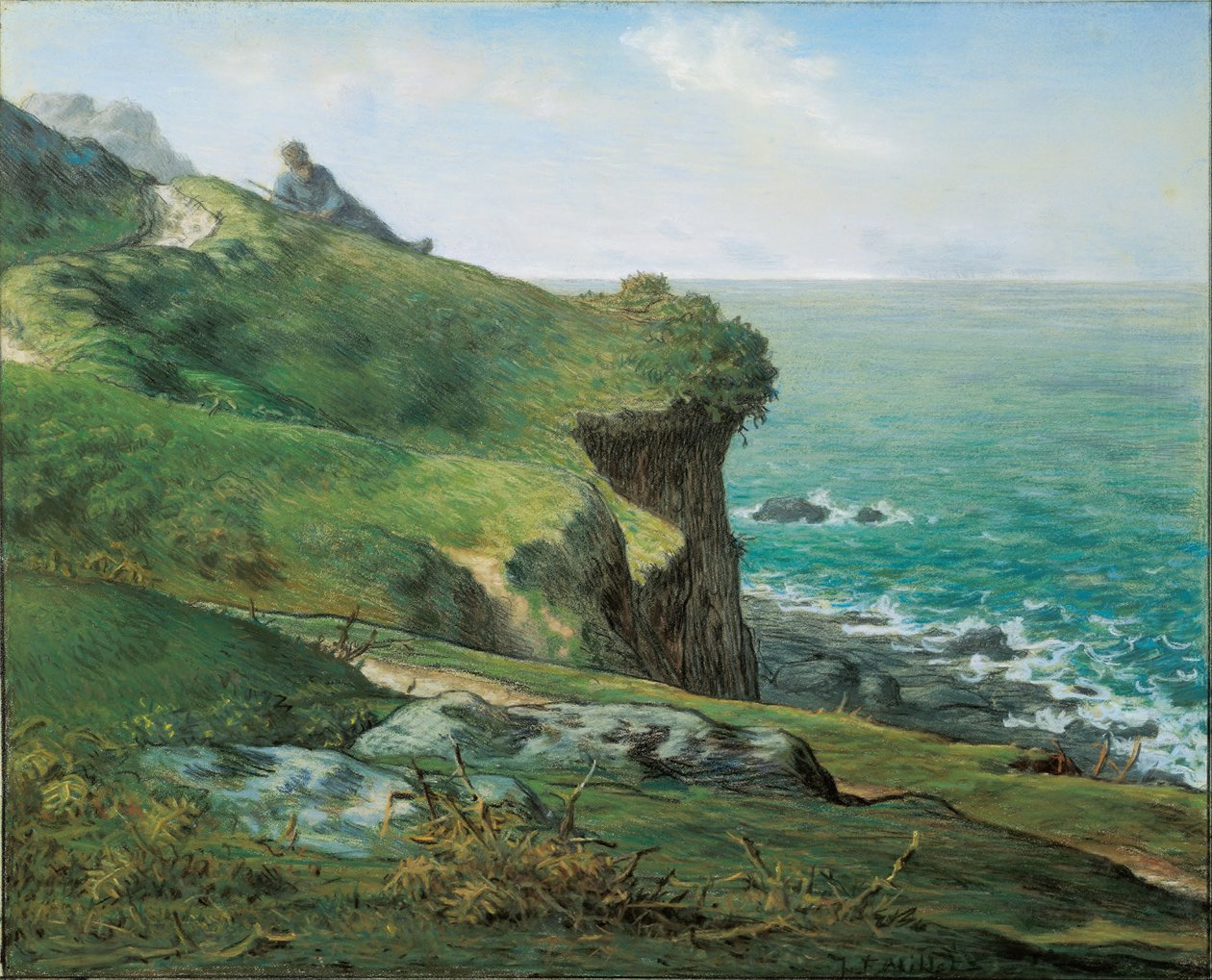 Scogliere di Gréville da Jean-Francois Millet