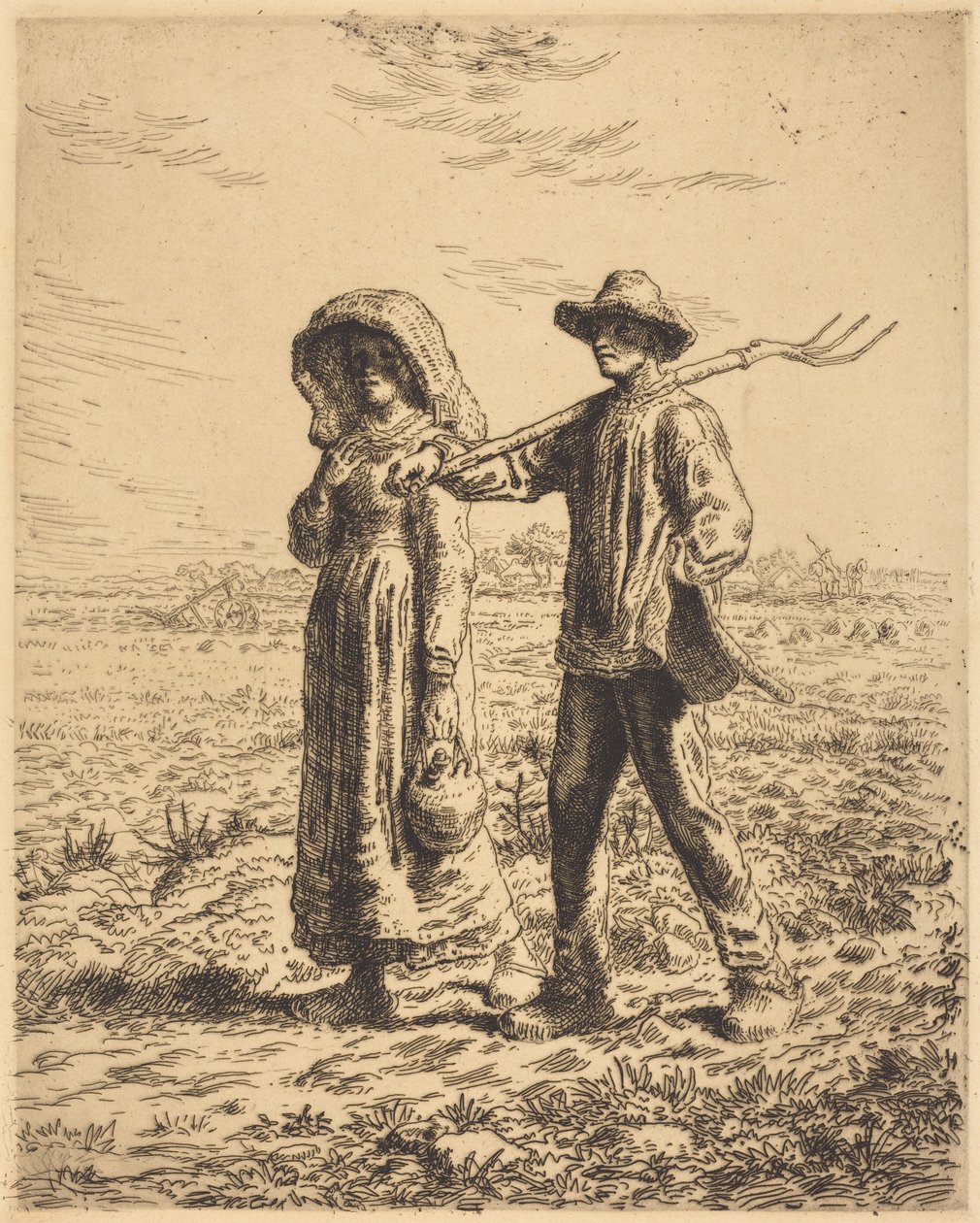Partenza per il lavoro da Jean-Francois Millet