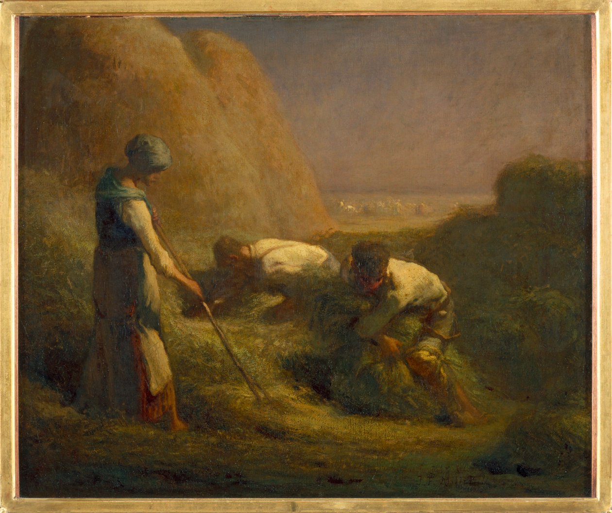 Les botteleurs de foin - I fienaioli. 1850-1851 ... da Jean Francois Millet