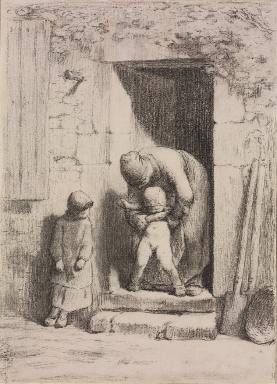 Maternal Solicitude da Jean-Francois Millet