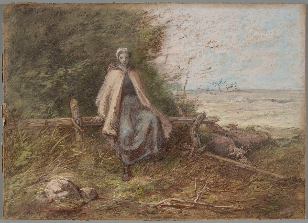 Hirtenmädchen da Jean-Francois Millet